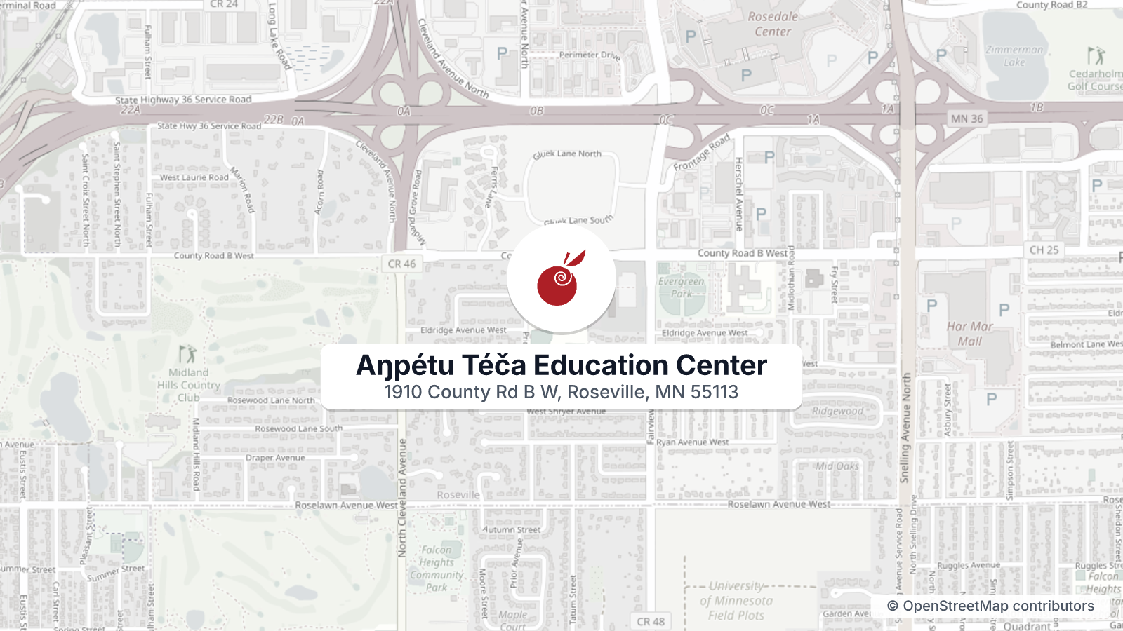 Aŋpétu Téča Education Center in Roseville lists adult open pickleball